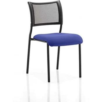 Dynamic Visitor Chair Brunswick Stevia Blue Fabric No Arms