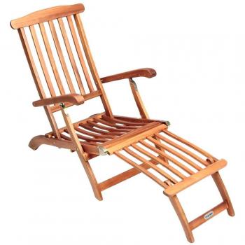 Transat de jardin Queen Mary en acacia FSC® 120x54x95cm
