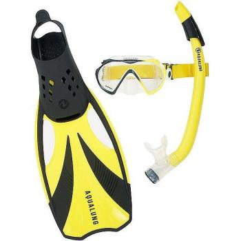 AQUALUNG Tauchset Compass gelb Größe L 3-teilig