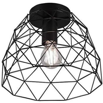 Plafoniera nera moderna 27 cm