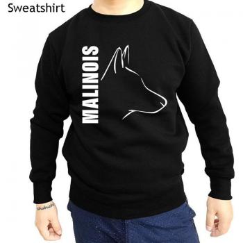 Sudadera con cuello redondo de Silly Dog para hombre, estampado de Malinois Belga