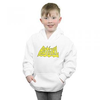 Young Hero White Hoodie – Batgirl Design (Size 12–13)