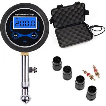 Manomètre LCD pour pneus 0-200 PSI