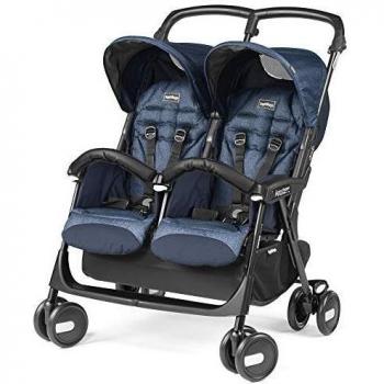 Peg Perego Aria Shopper Twin Passeggino Duo Compacto Indigo