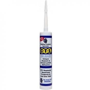 C-Tec CT1CLEAR CT1 Sealant Adhesive Clear 290ml-Clear, 290 ml