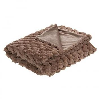 Plaid taupe Diana 130x170 cm