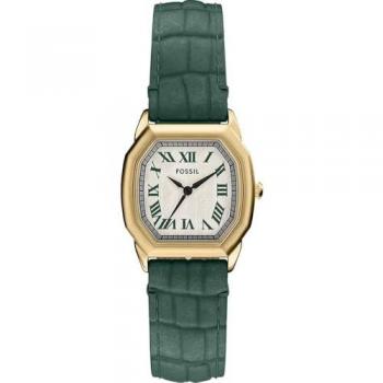 Harlow ES5427 – Fossil Damenquarzuhren Set (Gold, Grün & Edelstahl)