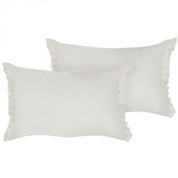 Deux coussins décoratifs lin cassé – pack 30×45 cm