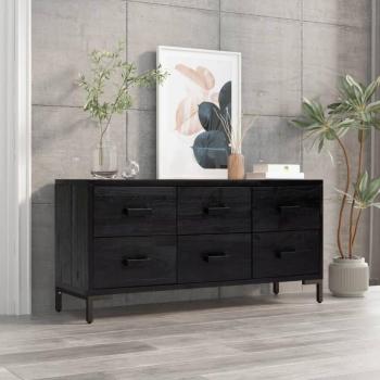 Brown Storage Cabinet 110x30x45 cm Solid Pinewood vidaXL