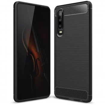 Huawei P30 Protective Gel Case – Blue with Black Accents