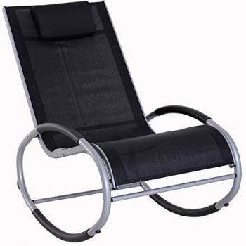 Fauteuil à Bascule Outsunny 117L x 62l x 91H cm