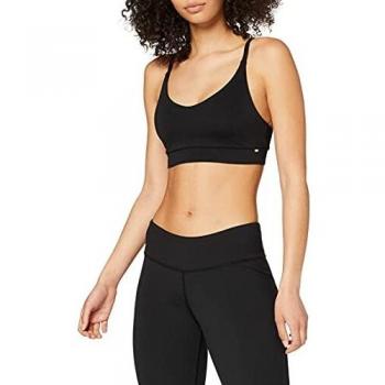 Skiny Damen Yoga & Relax Performance ärmellos Formender Body, Schwarz