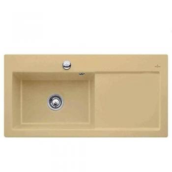 Villeroy & Boch Subway 60 XL – Beige Keramik‑Auflagespüle für die Küche
