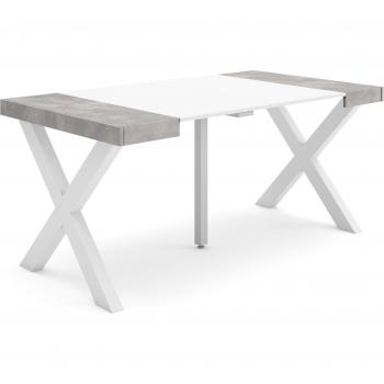Mesa de Comedor Extensible 160, Diseño Moderno, Madera Maciza, 8 Personas