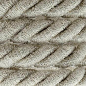 Cable 3x0,75 mm Cordon XL – revêtement lin naturel