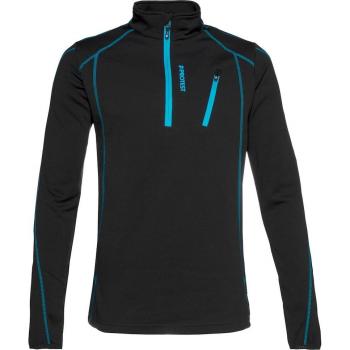 Protest Herren Fleece Rollkragenpullover Humans 1/4 Zip Schwarz Blau S