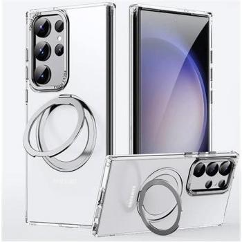 Cover Trasparente con Supporto Magnetico per Samsung S23 Ultra