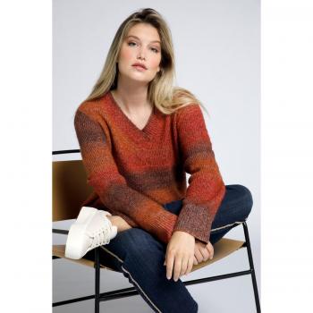 Giacca a maglia, Donna, Rosso, Taglia media-grande, Materiale sintetico, Ulla Popken