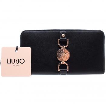 Portafoglio Donna Liu-Jo Mod. È Me Zip Around XL Nero Ecopelle AS19LJ02