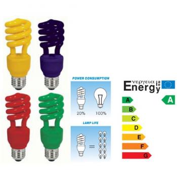 Lampadina Risparmio Energetico Verde 13w E27