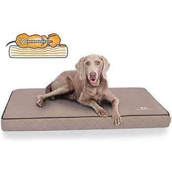 Orthopädische Schlafmatte für Hunde Knuffelwuff Juna, grau, 110 × 66 cm