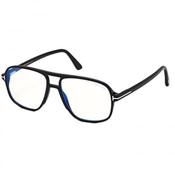Óculos Masculinos Tom Ford FT5737-B 001 com Lentes Azuis