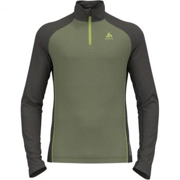 Camiseta Odlo de Manga Larga con Media Cremallera Natural