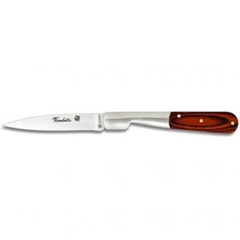 Faca Vingança 8cm (Albainox) – Micarta vermelha, virola de alumínio e folha de aço