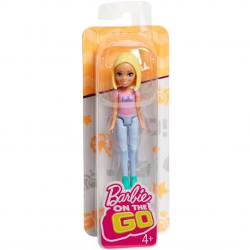 Bambola bionda con Maglietta Rosa e Scritta in Lingua Inglese Hello di Mattel Barbie fhv73