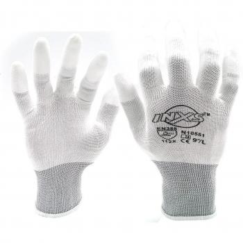 Anti‑Static Electronic Work Gloves – PU Palm & Finger Shield