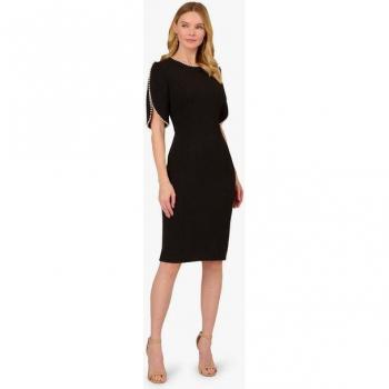 Adrianna Papell Festliches Midikleid aus Strickcrepe