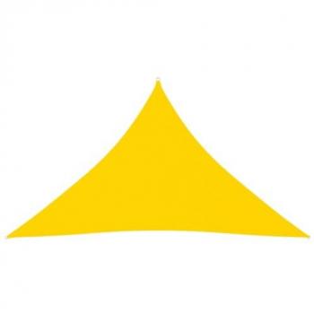 Toile de protection solaire Oxford – format triangulaire 4×4 m (jaune)