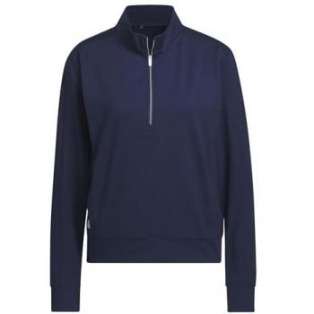 Adidas Ultimate365 Damen Sweatshirt, dunkelblau, 1/4 Reißverschluss