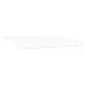 500 x 350 cm White Manual Awning – Fabric Shade