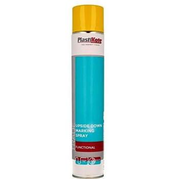 PlastiKote PKT71032 Trade Upside Down Marking Spray Paint Yellow 750ml