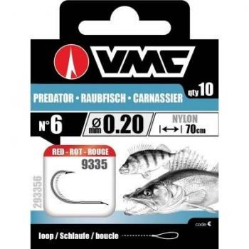 VMC Zander Haken 9335 Rot 70cm Nylon 0.20