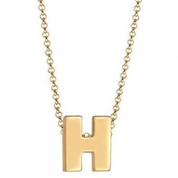 Elli Kette mit Anhänger Buchstabe H 925 Silber Minimal Trend