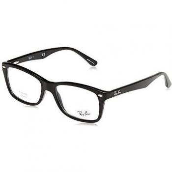 Ray-Ban 0RX5228 2000 53 Unisex Black Glasses