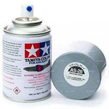 Tamiya Medium Grey Polycarbonate Spray AS28