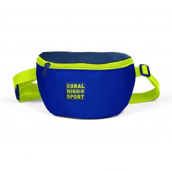 Navy Blue Coral High Sport Waist Bag