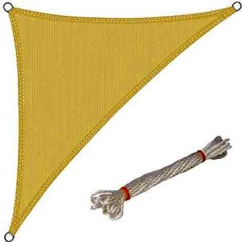 Toldo de Jardín Triangular 5x7x7m HDPE Resistente