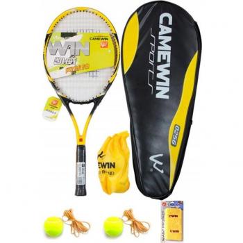 Carbon Aluminum Alloy Tennis Racket Set with 2 Balls and Bracers