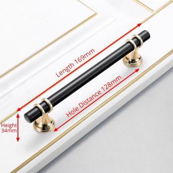 Luxury Black Gold Furniture Handles