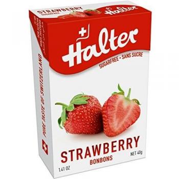 Bonbons Halter aux fraises sans sucre 40G