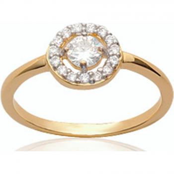 Anello Oro Placcato 'Déesse'