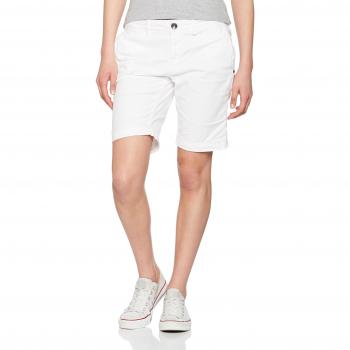 Superdry Damen Utility Shorts, Bermuda-Stil, Weiß, W26/L32