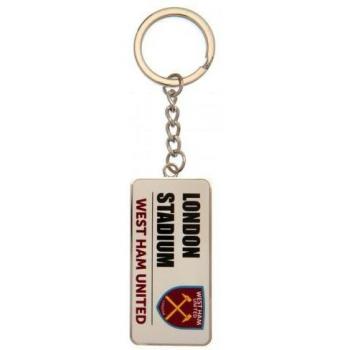 Portachiavi in metallo con cartello stradale West Ham United FC