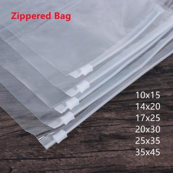 5PCS Clear Zippered Cloth Storage Bags