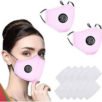 1Above Dual-Face Mask with Ten Air Filters Cotton | Reusable | Washable | Face Mouth Cover with Flexible Bands