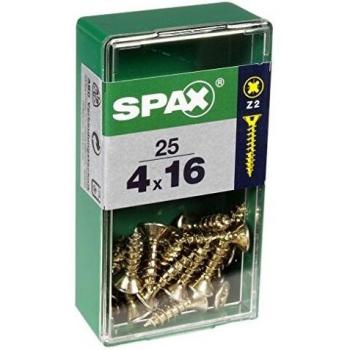 Spax 3.5×16 mm Zinc Countersunk Yellow Fasteners (Pack of 25)